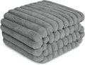 ZAKAPAWS Waterproof Pet Blanket for Large Dogs & Cats - Reversible Calming Plush, Washable Furniture Cover for Couch, Bed, Car Seat, Blocks Leaks, Stains & Pet Fur (Grey, 30"x40")