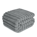 ZAKAPAWS Waterproof Pet Blanket for Large Dogs & Cats - Reversible Calming Plush, Washable Furniture Cover for Couch, Bed, Car Seat, Blocks Leaks, Stains & Pet Fur (Grey, 30"x40")