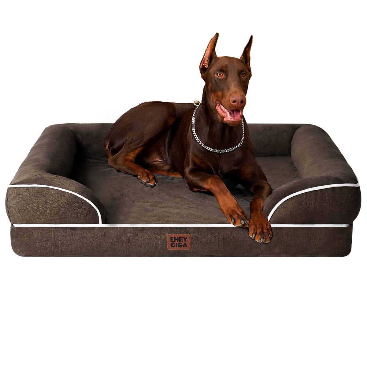 EHEYCIGA Orthopedic XXL Dog Bed, Waterproof Washable XL Big Pet Bed 48"