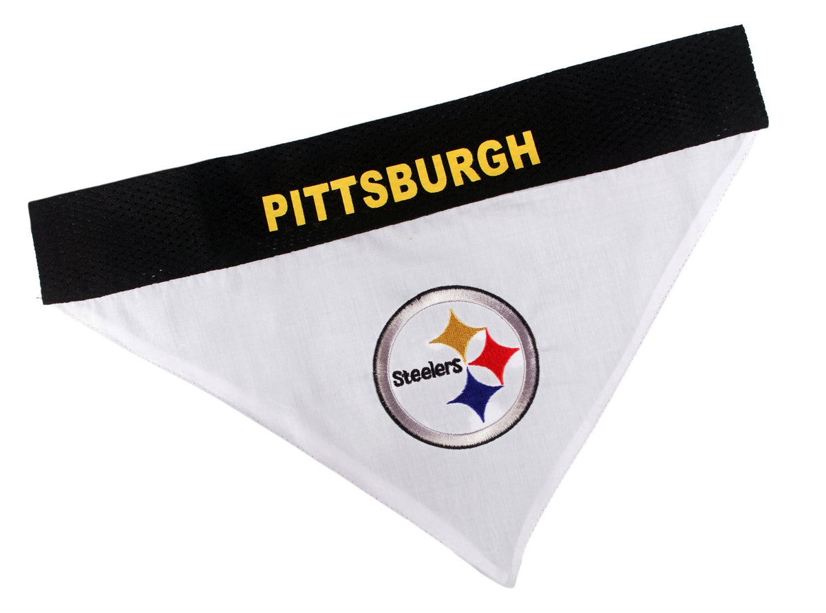 Pets First NFL DOG BANDANA - BALTIMORE RAVENS REVERSIBLE PET BANDANA. 2 Sided Sports Bandana with a PREMIUM Embroidery TEAM LOGO, Large/X-Large. - 2 Sizes & 32 NFL Teams available