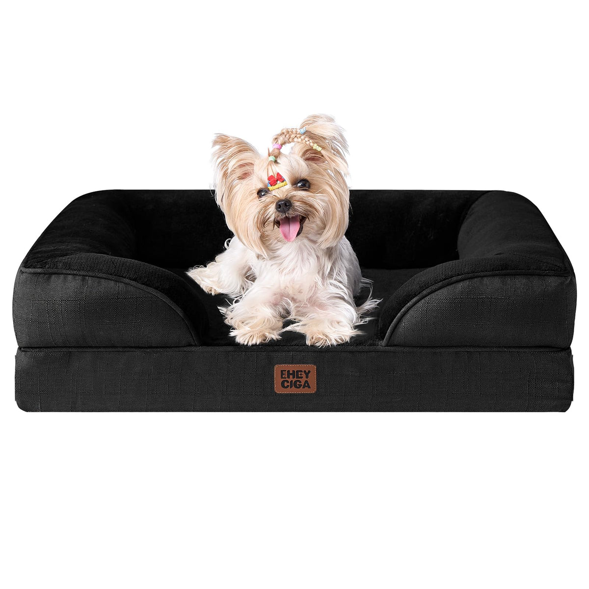 EHEYCIGA Orthopedic Small Dog Bed, Waterproof Memory Foam Washable Pet Beds
