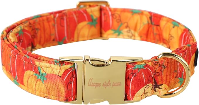 Unique style paws Dog Collar Metal Buckle Collar for Autumn Winter Christmas for Small Medium Large Boys Girls Dogs — S