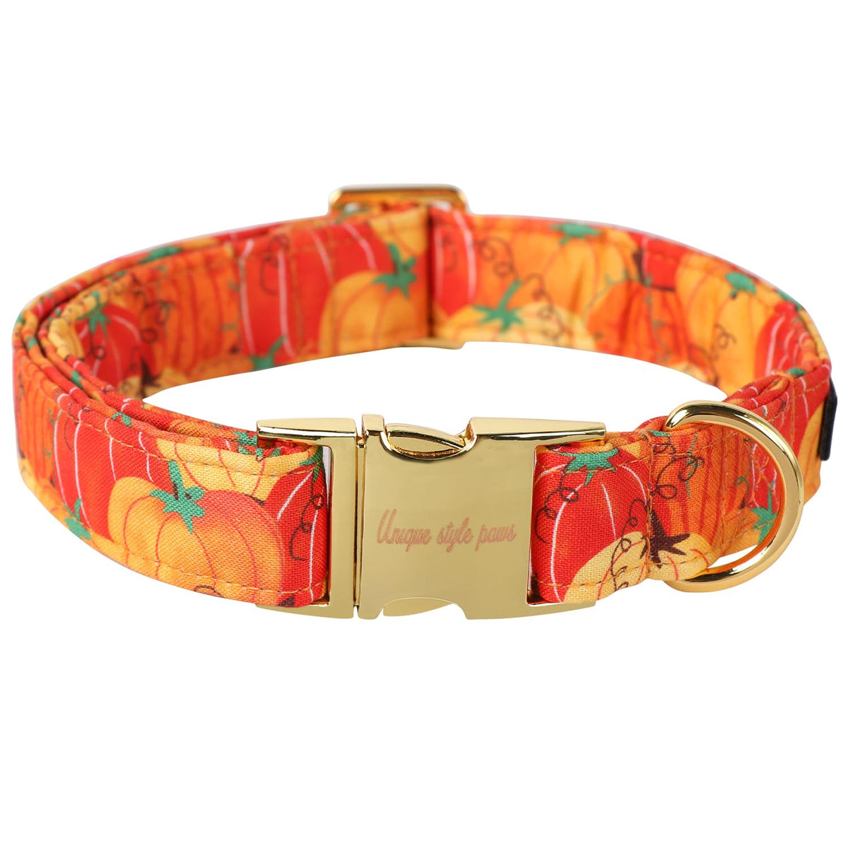 Unique style paws Dog Collar Metal Buckle Blue Striped Flower Collar Gift Durable Cute Collar for Small Medium Large Boys Girls Dogs
