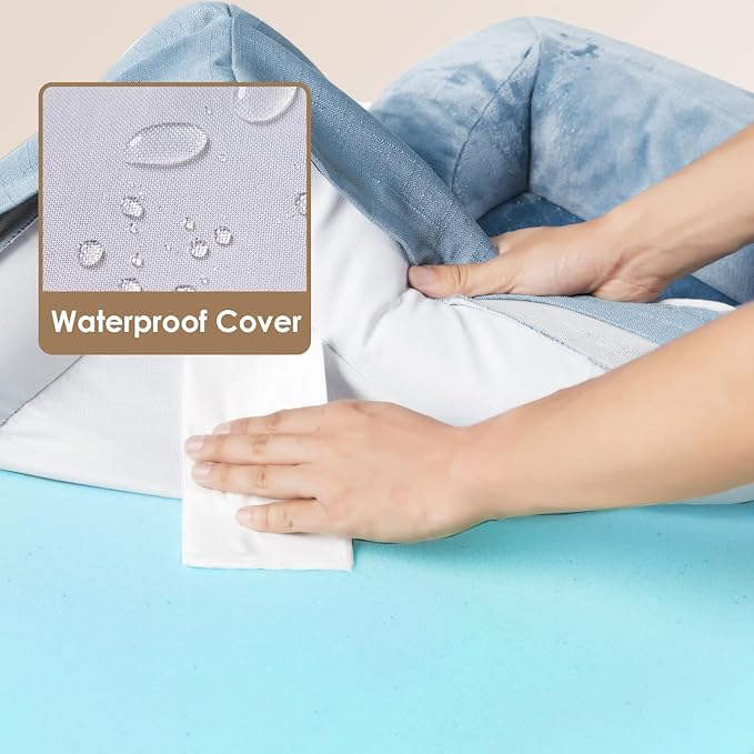 EHEYCIGA Orthopedic Dog Bed Medium Size Dog, Waterproof Washable Pet Beds