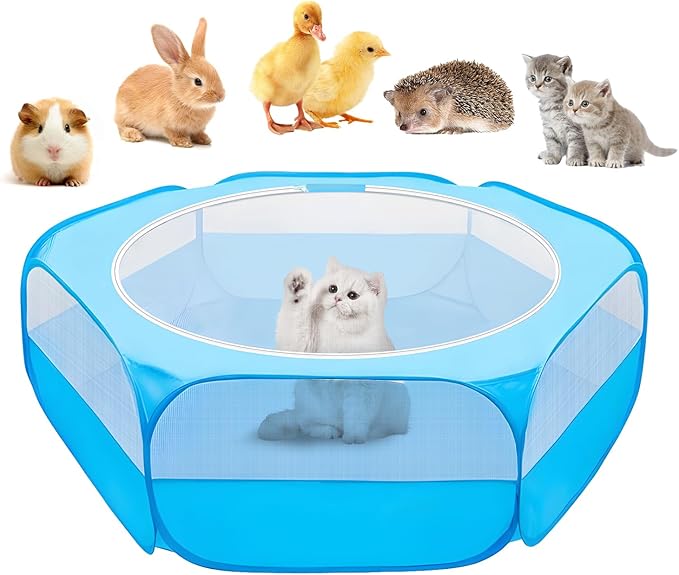 UWE Small Animal Playpen, Waterproof Foldable Pet Playpen