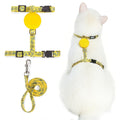 PUPTECK Adjustable Cat Harness and Leash Set Escape Proof Kitten Strap Collar for Walking Travel, Floral Pattern