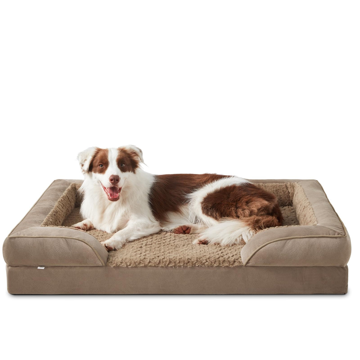 INVENHO Orthopedic Medium Dog Dogs, Egg-Crate Foam Dog Couch with Washable Removable Cover, Waterproof Lining and Nonskid Bottom