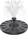 SHANCHAHUA Solar Fountain, 1.5W Solar Bird Bath Fountains Pump Floating Solar Powered Water Fountain with 6 Nozzles and Fixer, Solar Fountain for Bird Bath, Outdoors, Garden, Pond, Pool