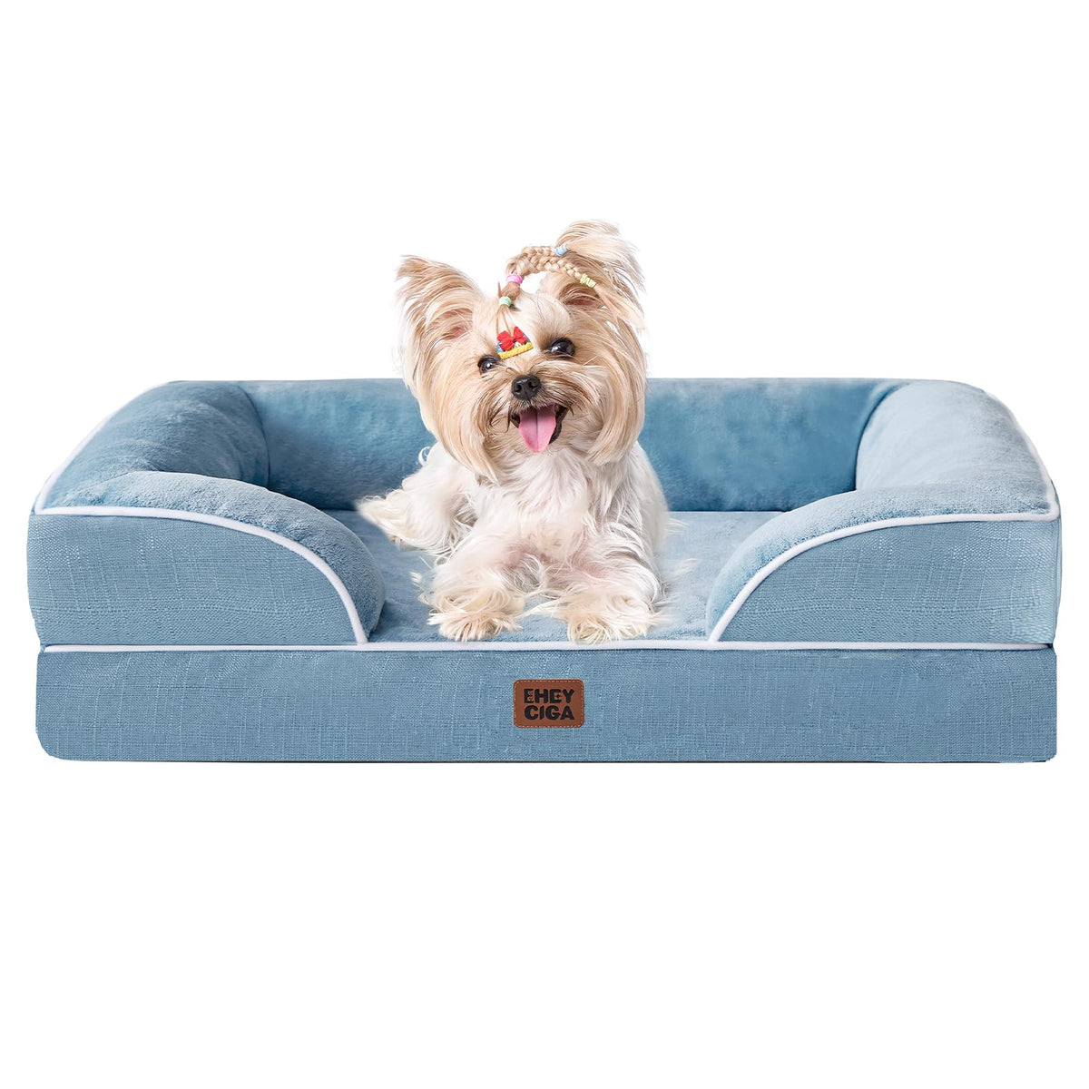 EHEYCIGA Orthopedic Small Dog Bed, Waterproof Memory Foam Washable Pet Beds