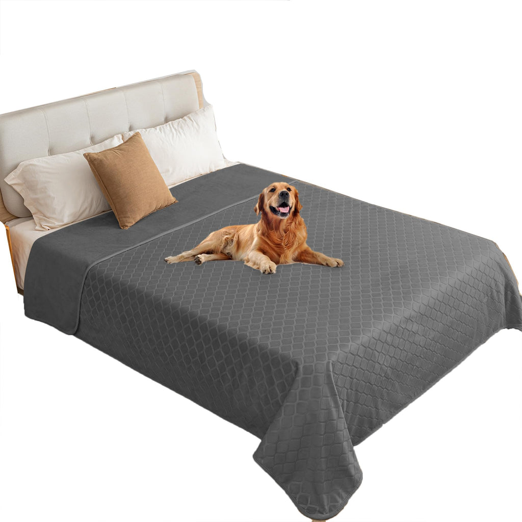 Waterproof Dog Blanket, Soft Reversible Throw for Couch & Bed Protection