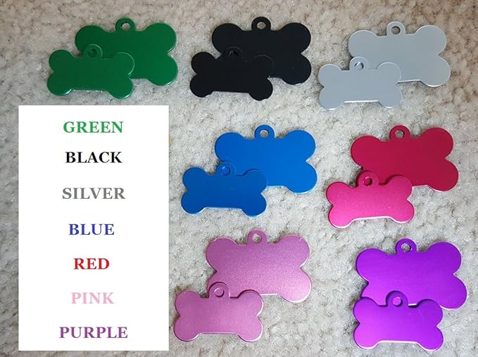 Dr. Fremont's Pet ID Tag Custom for Dog Cat Personalized | Many Shapes and Colors to Choose from | Made in USA | Strong Anodized Aluminum