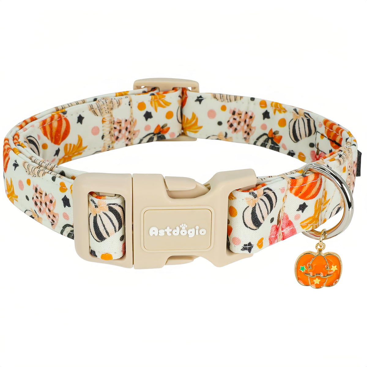 Astdogio Fall Dog Collar – Halloween & Thanksgiving Dog Collars for Extra Small Dogs – Soft & Comfortable Autumn Puppy Collar with Quick Release Buckle, Extra Small Dog Collars for Girl Boy Dogs-XS