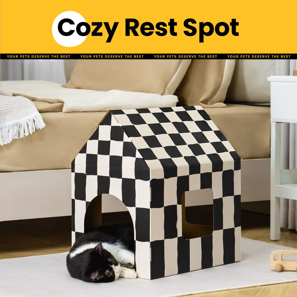Conlun Large Cat House Scratching Pad Indoor Cave <18 lbs