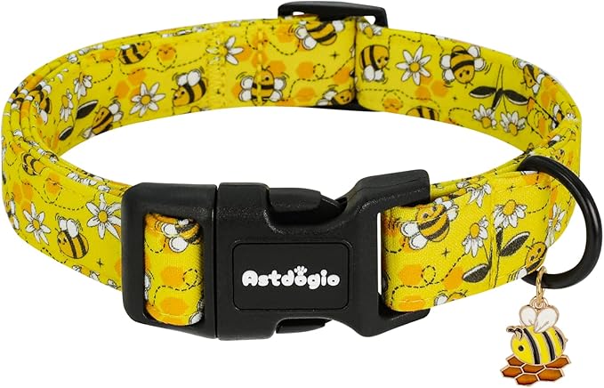Astdogio Halloween Dog Collars, Fall Dog Collar for Dogs, Fun Multi-Color Pumpkin Dog Collars for Large Dogs, Adjustable Cotton Large Dog Collar Puppy Collar for Halloween & Thanksgiving — XS