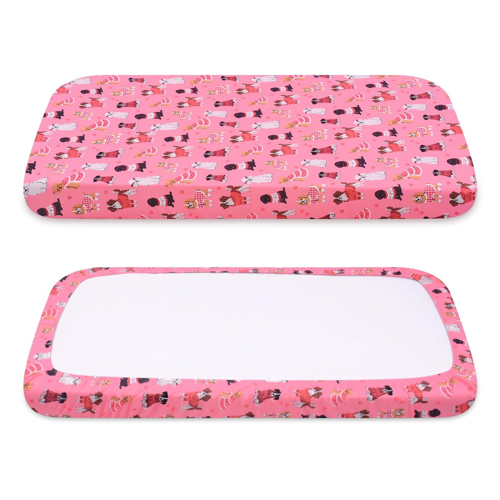 Hoopttay Replacement Dog Bed Covers Elastic Edged Washable 52" x 28" x 6"