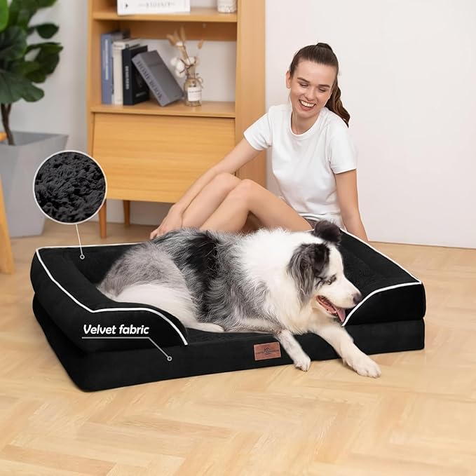 Comfort Expression Waterproof Orthopedic Dog Beds for Large Sized Dog