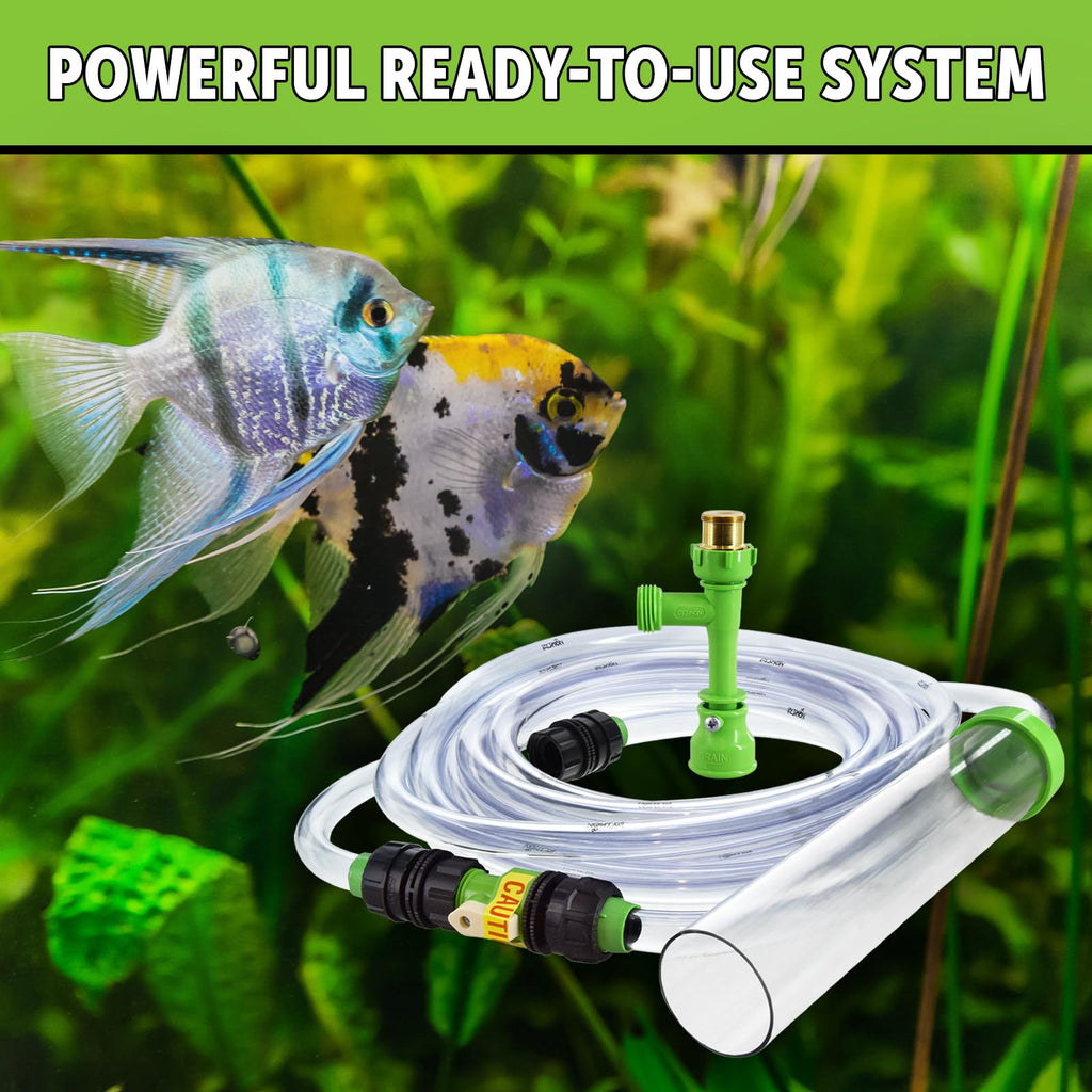 Python No Spill Clean and Fill Aquarium Maintenance System, Gravel Cleaner and Water Changer, 75 Foot