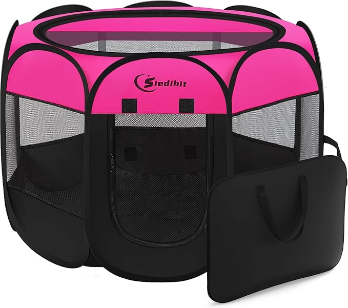 Siedihit Dog Cat Playpen, Dog Crate Tent Cage