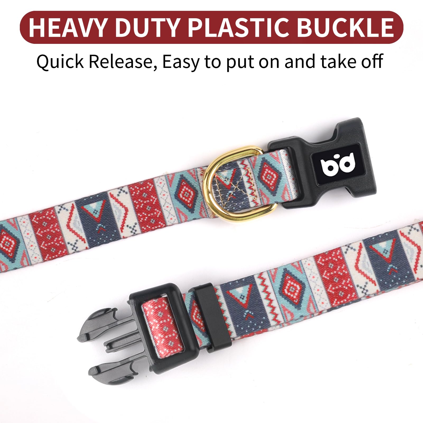 QQPETS Adjustable Soft Dog Collar: Print Flower Pink Multicolor Cute Patterns for XS Small Medium Large Pet Girl Boy Puppy Walking Running Training