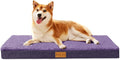 Patas Lague Orthopedic Large Dog Bed Washable Pet Sofa Mat 36''X24''Purple