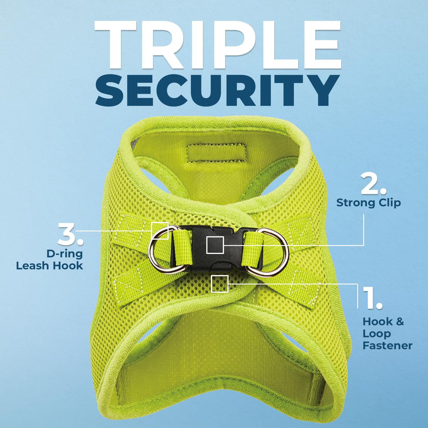 Best Pet Supplies Voyager Step-in Air All Weather Mesh Harness and Reflective Dog 5ft Leash Combo with Neoprene Handle, for Small, Medium and Large Breed Puppies - Lime Green, Medium