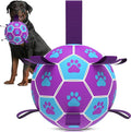 QDAN Small Dog Toys, Outdoor Indoor Toys to Keep Them Busy, Dog Soccer Ball