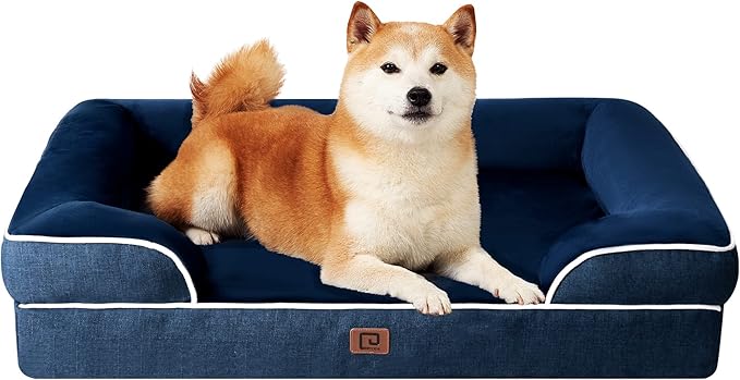 EHEYCIGA Orthopedic XXL Dog Bed, Waterproof Washable XL Big Pet Bed 48" — 36.0"l X 27.0"w X 6.5"th