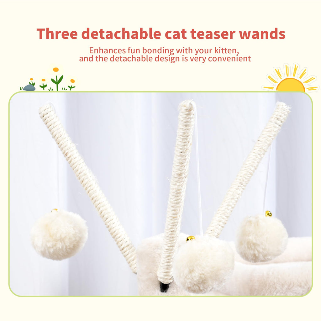 Hey-brother Cat Tree Tower with Removable Toys, Scratching Posts, MPJ008SM