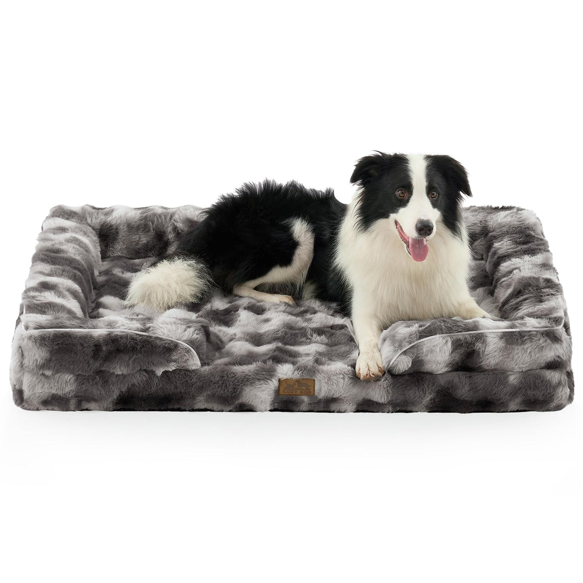 COZY KISS Warm Orthopedic Extra Large Dog Bed, XL 44x32 inch, Beige