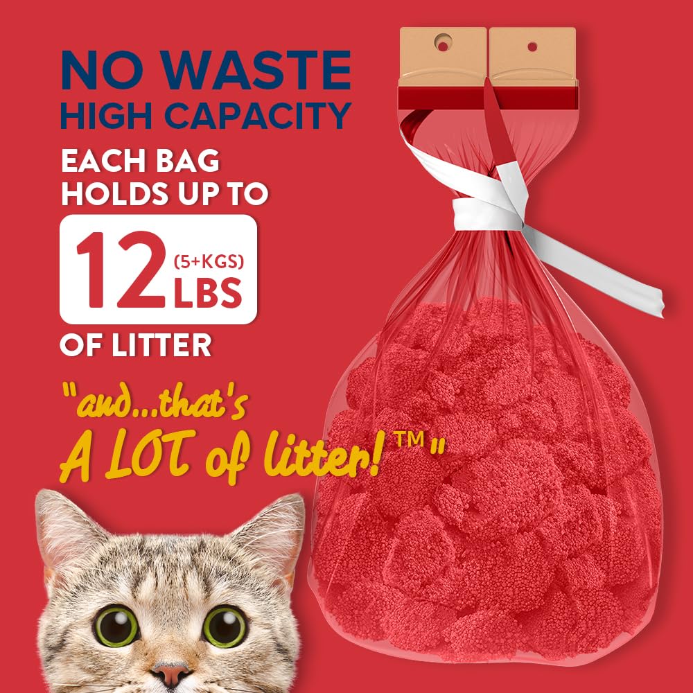 RedRocket Refill Bags for Kitty Twist'R Plus Cat Litter Pail, 7-Layer Bags with Odors Free Patented Technology Made in USA (1pack(10pcs))