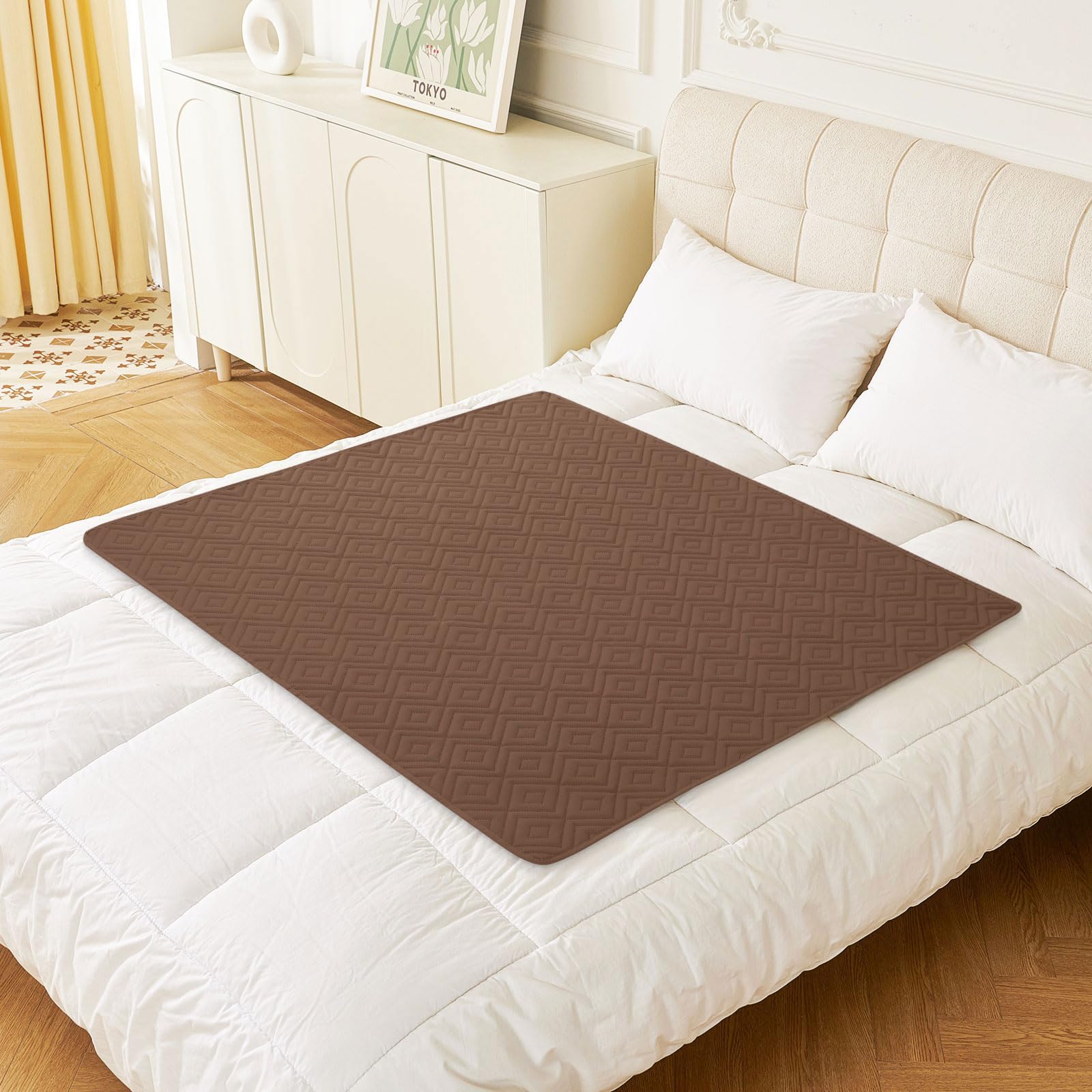 hyha Waterproof Reversible Dog Blanket, Pet Blanket for Sofa Couch