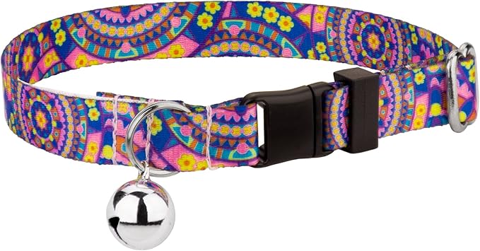 Country Brook Petz - Sky Mandala Cat Collar - Groovy Collection Featuring Far Out Designs