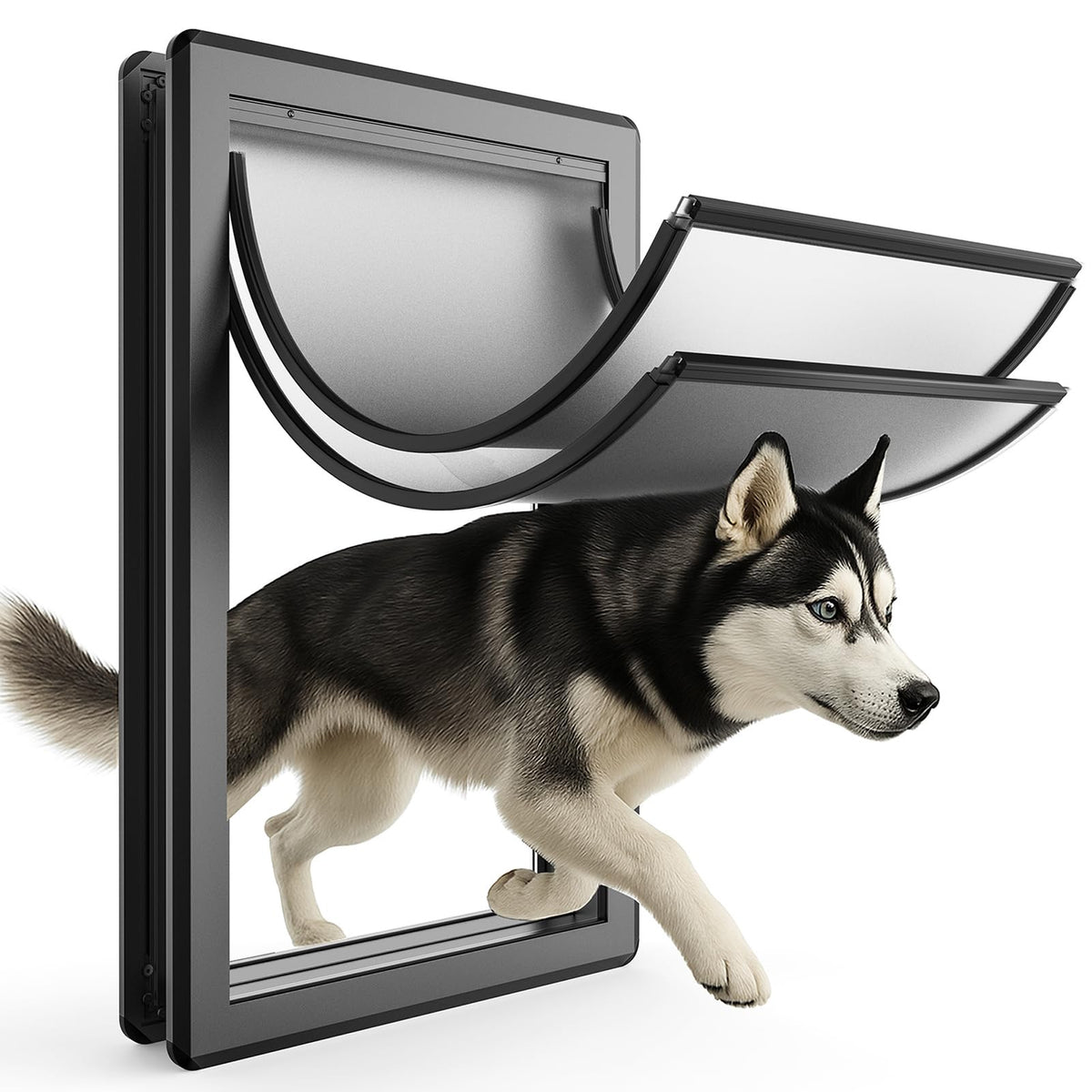 Full Seal-Flaps XL Dog Door for Interior/Exterior Doors