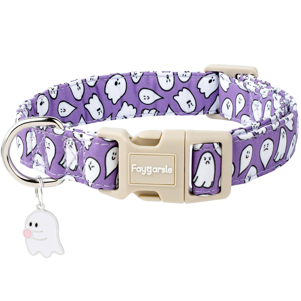 Faygarsle Fall Dog Collar Orange and Pink Pumpkin Pattern for Autumn S