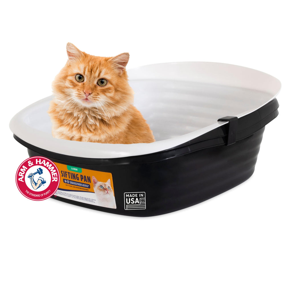 Arm and Hammer Large Sifting Cat Litter Box with Microban