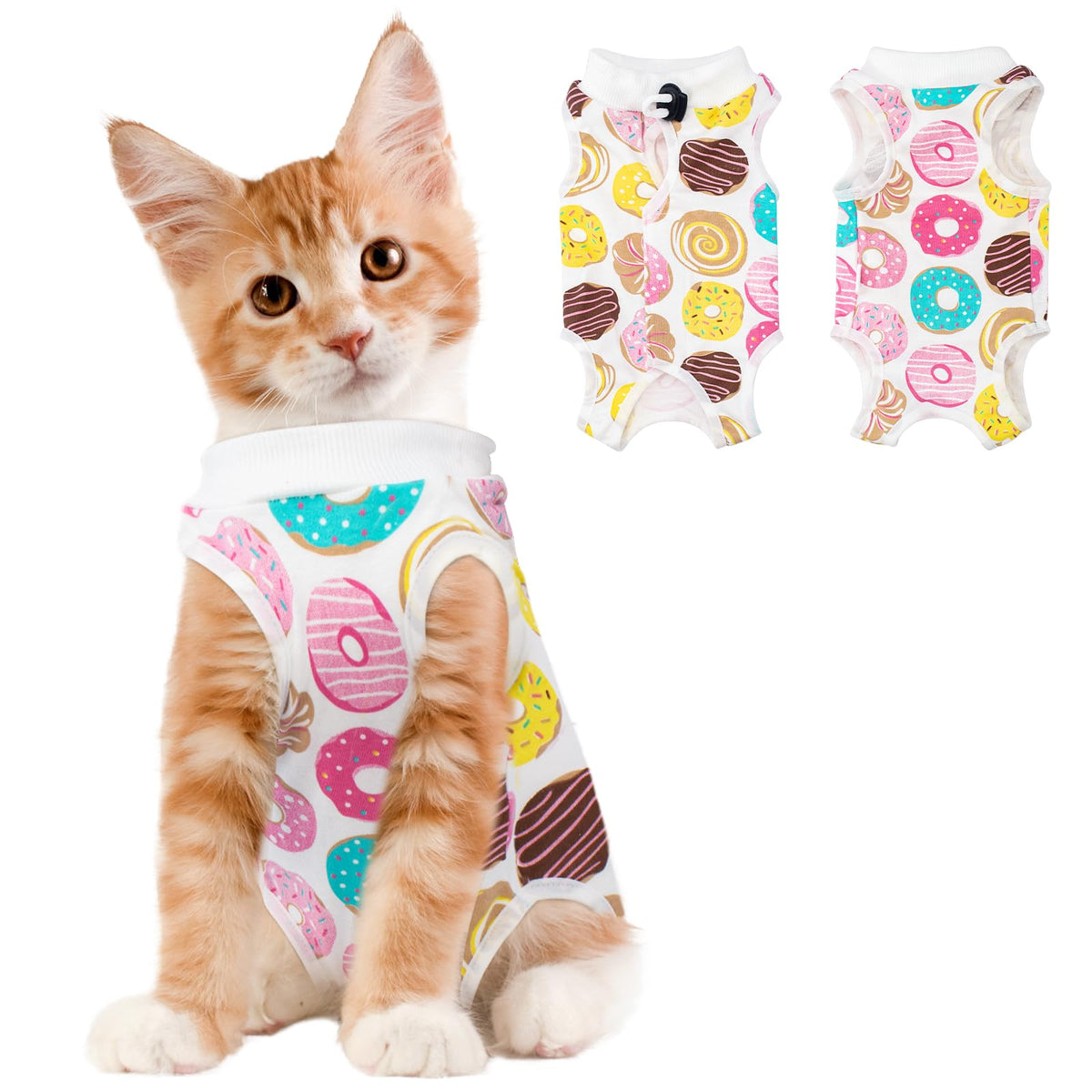 Coppthinktu Cat Recovery Suit Female Cat Onesie After Surgery Anti Licking