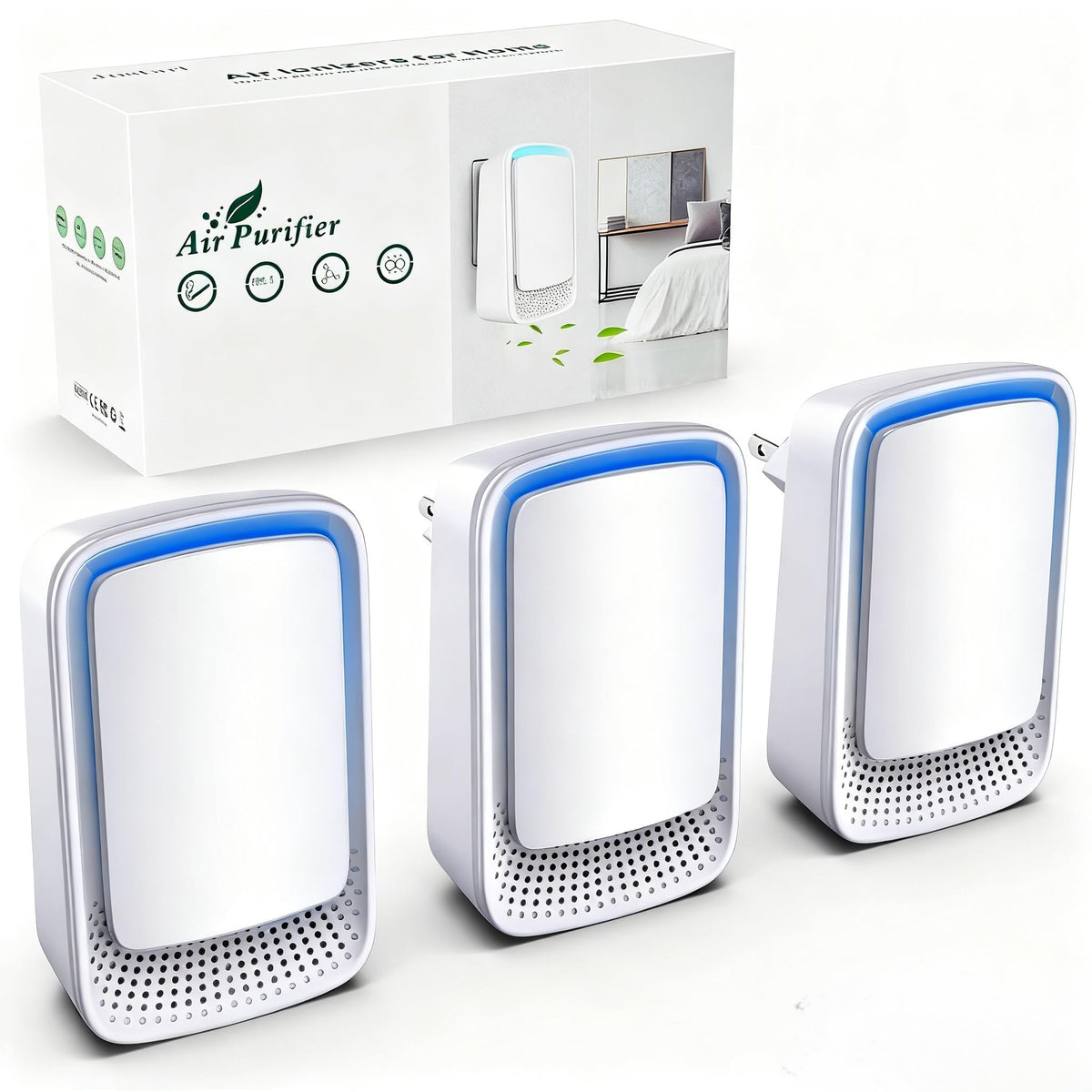 Jostart Air Ionizers for Home, Plug in Negative Ion Air Purifier (4 Pack)