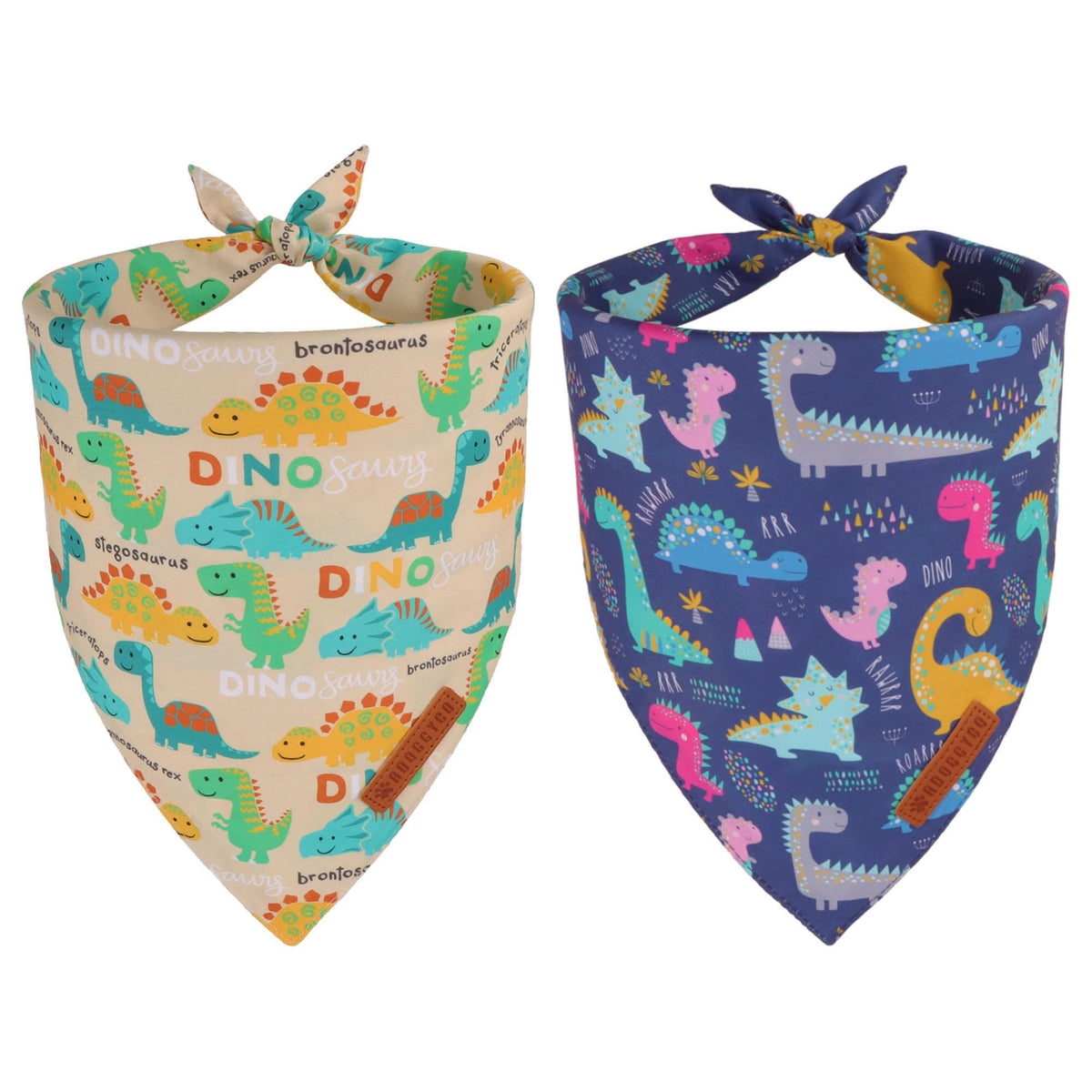 ADOGGYGO Christmas Dog Bandanas 2 Pack, Reversible Snowman Hoho Pattern Xmas Scarf, Premium Fabric, Adjustable Fit Red Green Christmas Bandanas for Extra Large Dogs (X-Large)