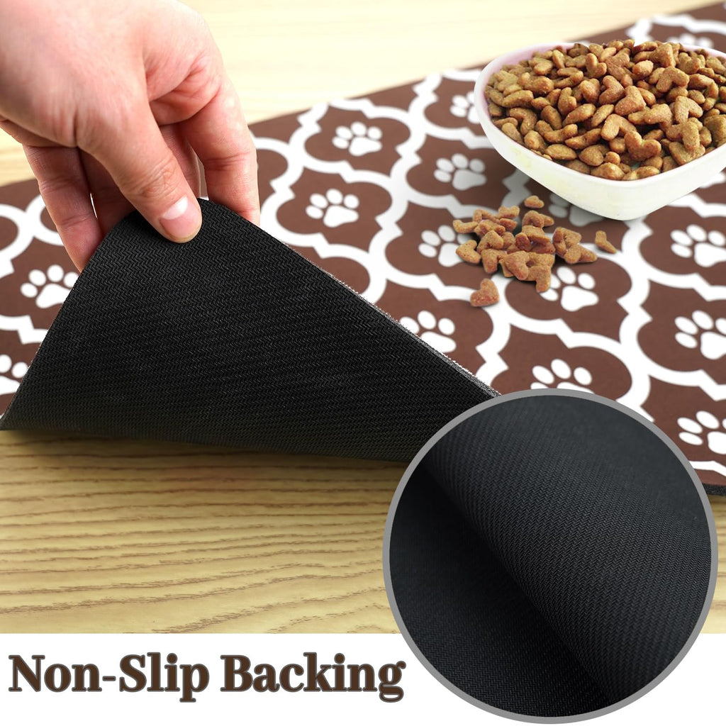 Xspatroias Dog Food Mat 17X30 Inch