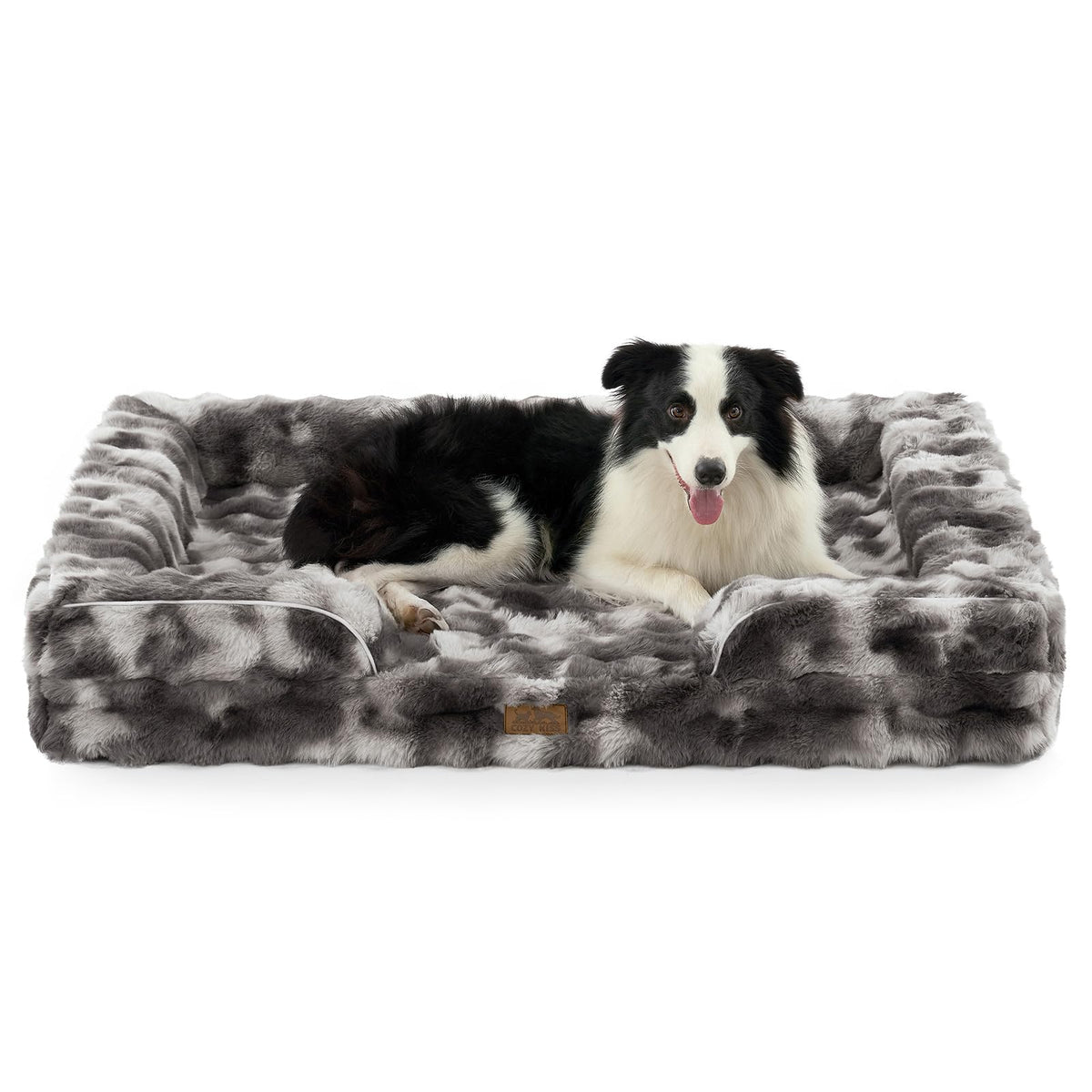 COZY KISS Warm Orthopedic Extra Large Dog Bed, XL 44x32 inch, Beige