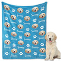 GlisterGlow Personalized Dog Blanket, Customized Pet Blankets with Name Picture, Throw Blanket for Small Medium Large Dog Puppy Cat