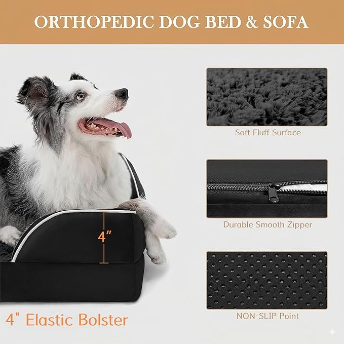 Comfort Expression Waterproof Orthopedic Dog Beds for Large Sized Dog