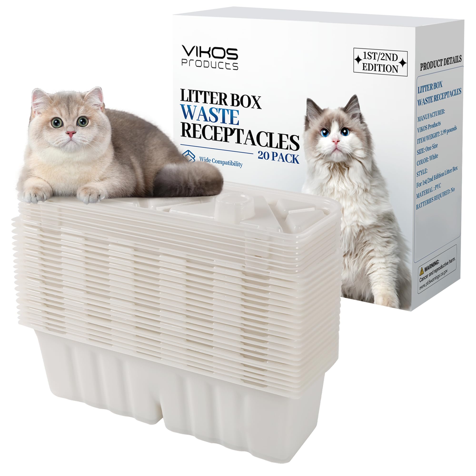 VIKOS Products Disposable Litter Box Waste Receptacles for Littermaid