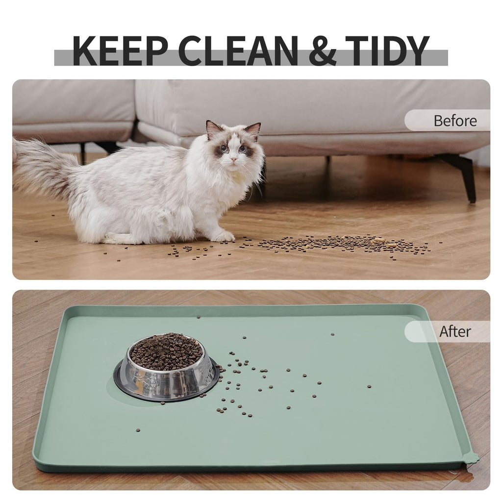 Reopet Silicone Pet Feeding Mat - Waterproof & Non-Slip Dog Cat Placemat