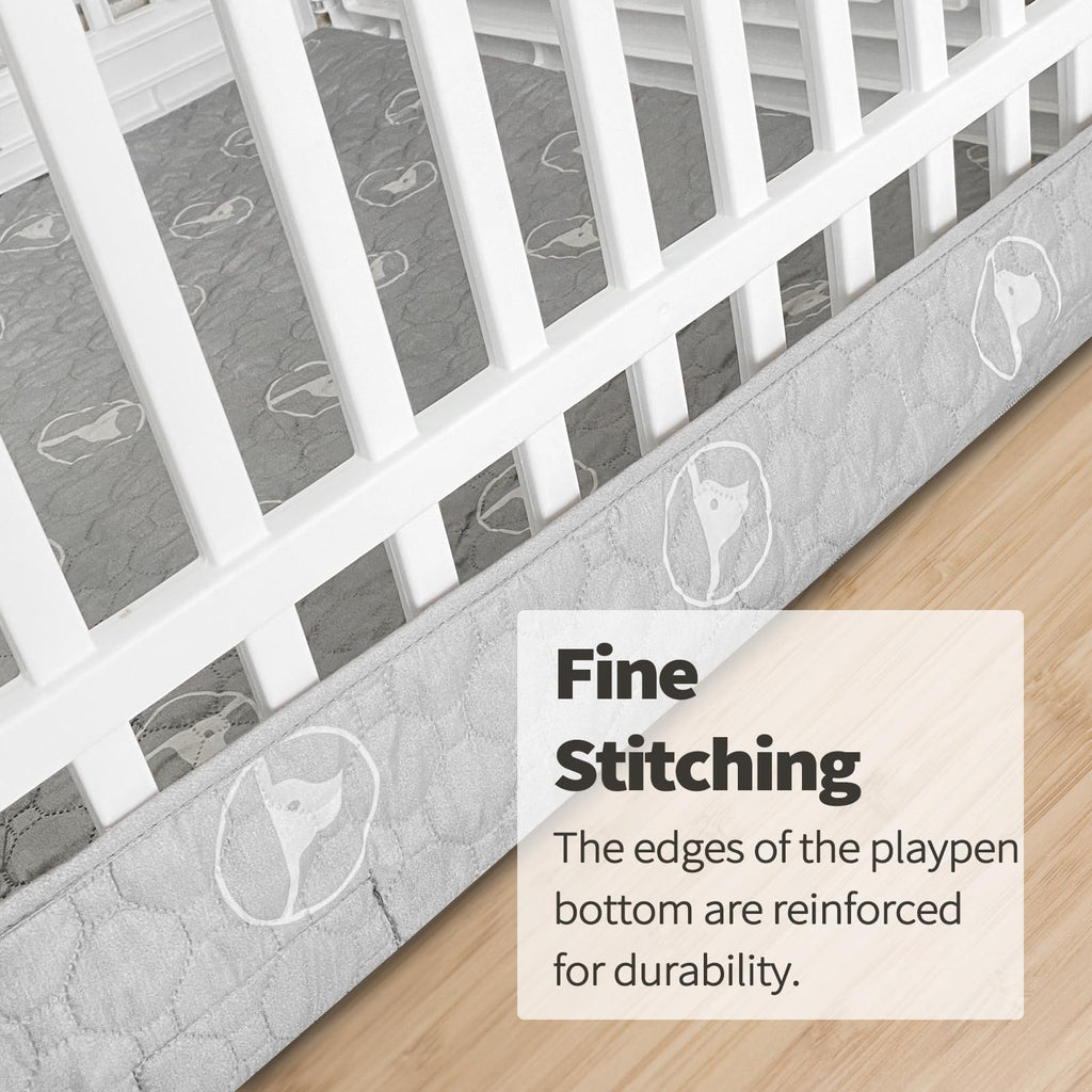 PJYuCien Playpen Bottom Pad for 36'' Width 4 Panel Pen, Gray