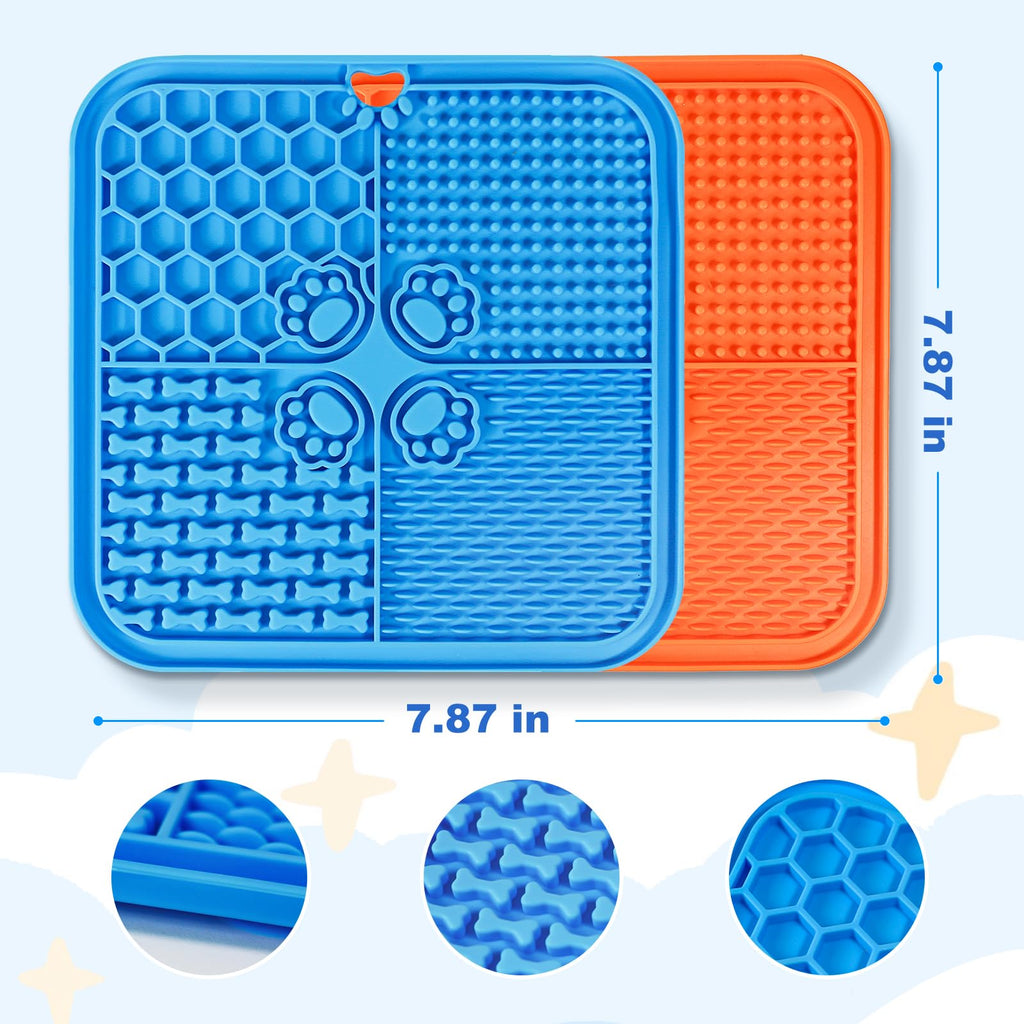 Lick Mat for Dogs, Slow Feeder with Suction Cups for Dog Anxiety Relief