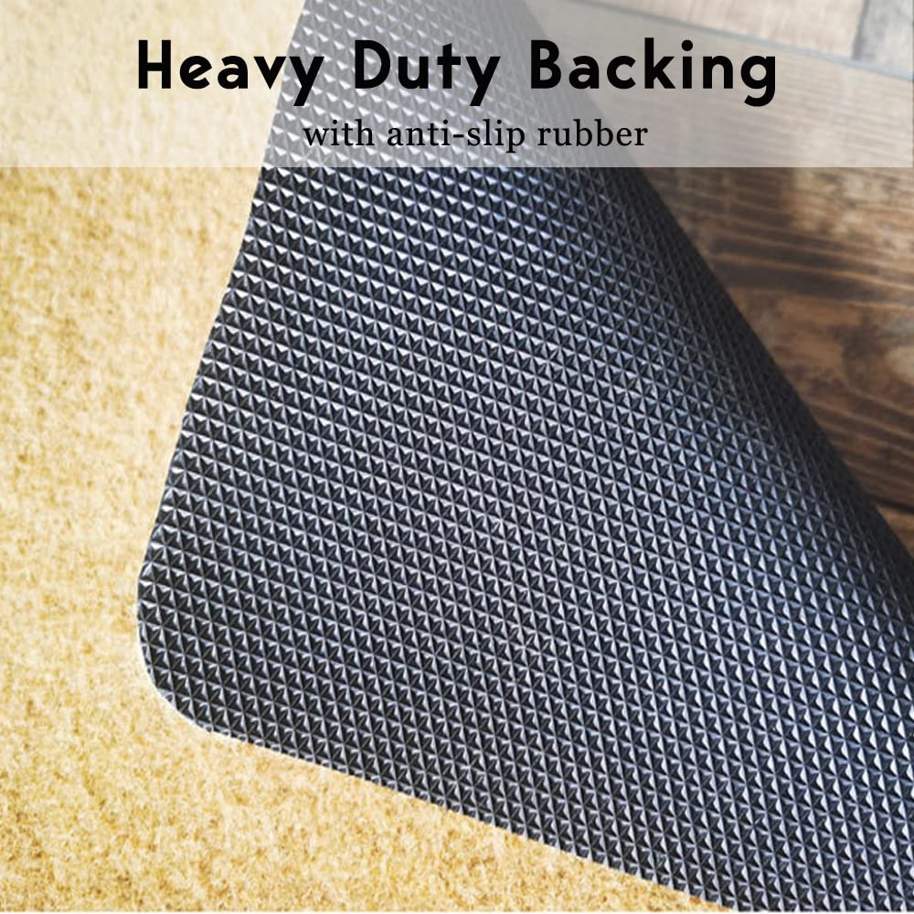 Coir Door Mat Outdoor Mats For Home Entrance,As FOR ME and My House We Will Serve The Funny doormats,Front Door mat,Indoor Entrance Embroidered Welcome Rubber Rugs Easter Home Decoration 30”x 18”