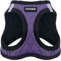 Voyager Step-in Plush Dog Vest Harness -Purple Faux Leather, X-Large