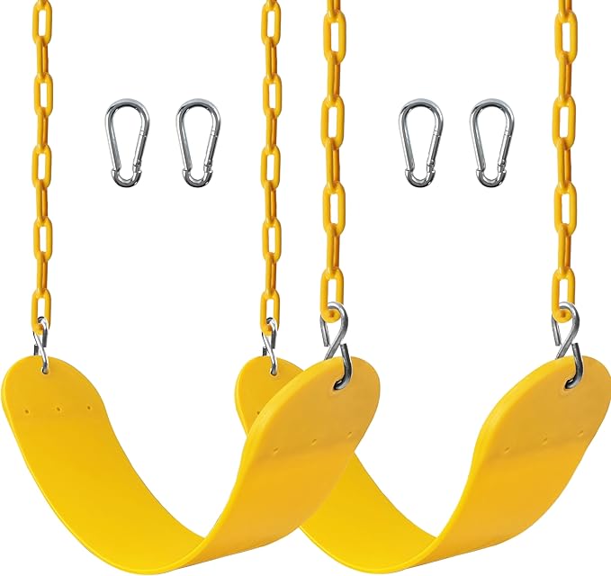 Sunnyglade 8PCS Swings Seats Heavy Duty with 66" Chain Support 250lb Green