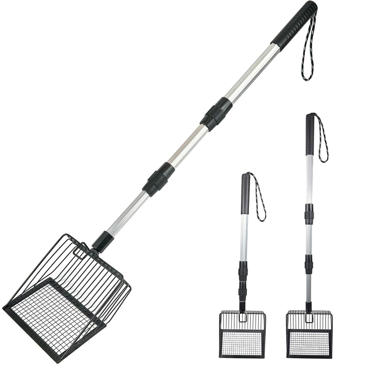 Neehows Cat Litter Scoop with Detachable Long Handle & Deep Shovel